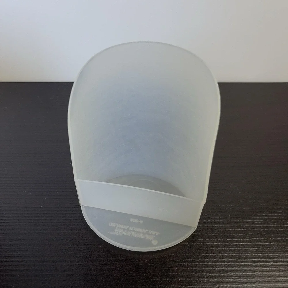 Vtg Tupperware Starburst Almond Canister Set of 3 & Lids #264-10 #265-15 #265-16